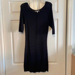 MAJE short-sleeved knit sweater dress